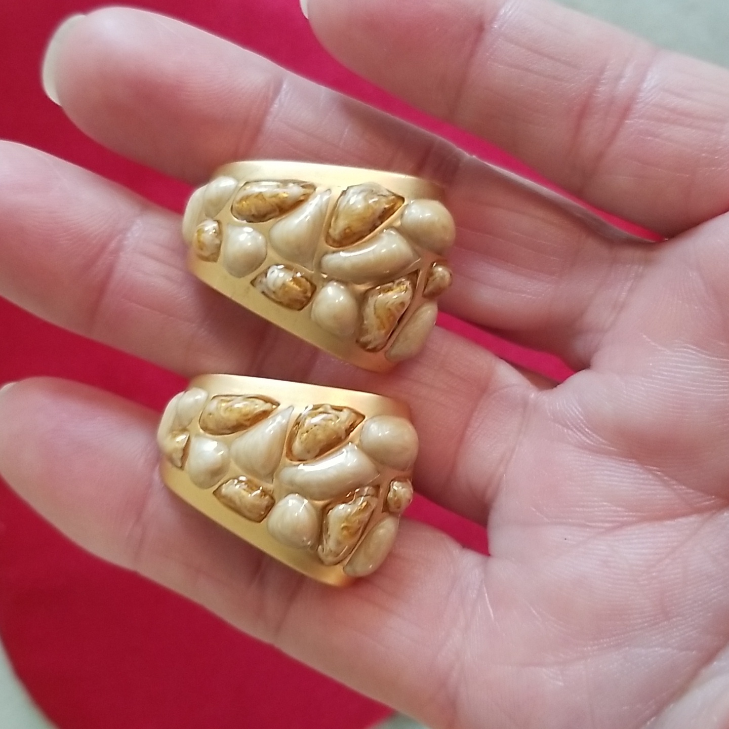 Authentic St. John Clip Vintage Earrings